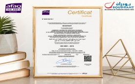 Boudrant : certifi ISO 9001-2015